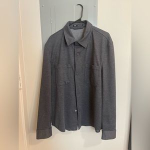 Zara men’s gray button up